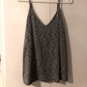 SOLD — Peyton Jenson grey light knit tank (M)